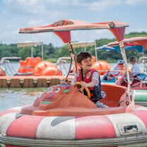 Campers at water car