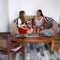 Two Horizons Abroad summer French immersion students practicing their French speaking together.