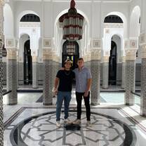 Lankey students at a personalized tour in the Mamoun hotel in Marrakech