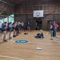 Pack fitting lessons in the gym