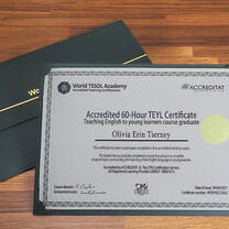 TEYL hard copy certificate