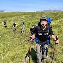 Volunteers on trek in Scotland