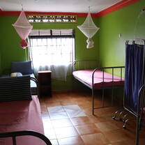 Patient's room with 4 beds