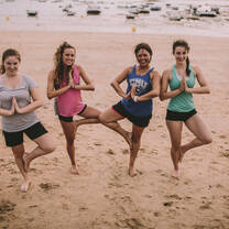 Yoga on the beach