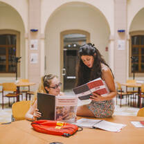 Students in the library at the University of Cadiz