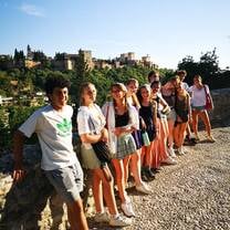 Students touring Granada, Spain