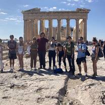 Group in front of the Acropolis