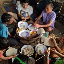 Preparing dinner in Thailand