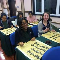 Calligraphy lesson