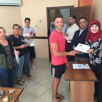  A certificate ceremony for the participants