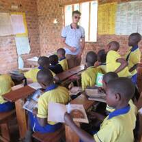 Isla Intern during his internship program in Uganda.