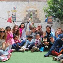 Volunteers with Children in Kindergarten in Cusco