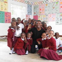 Helping in the Children Center