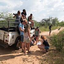 Volunteers on Jeep Safari