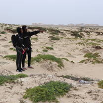 Field technicians conducitng flora census