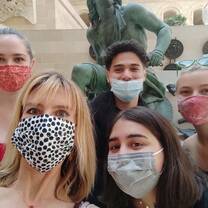 Students and French Instructor on tour of the Louvre Musem