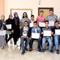 Celebration the success of the Palestinian students 
