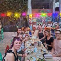 Enjoying Greek food