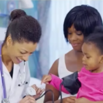 assistant medical physician in action