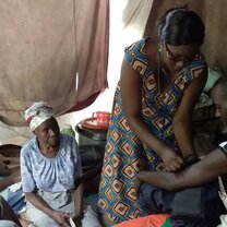 tending patients