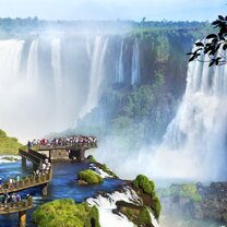 Huge waterfalls in Argentina