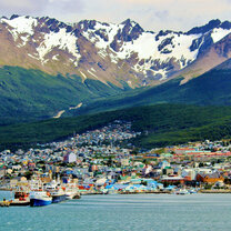 City and moutains in Argentina