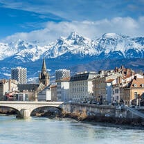 French Alps View From Grenoble
