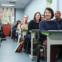 Students in a classroom