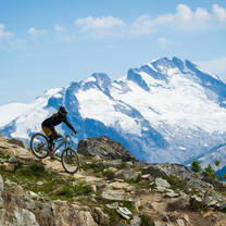 Mountain vista with bike