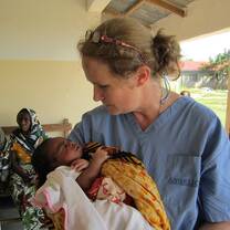 Our Medical Intern from USA in action