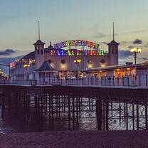 Brighton Pier during sunset