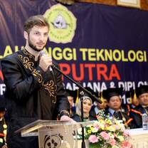 Certication ceremony of one of the former Intern