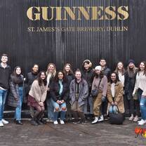 Group photo at Guiness Warehouse