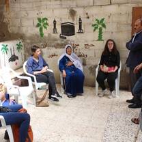 Meeting Palestinian families 