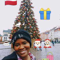 English teacher celebrating Christmas in Warsaw, Poland 