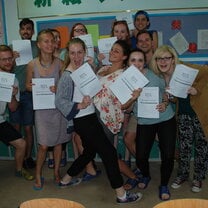 Group holding TEFL paper