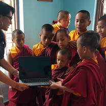 Teaching English to Buddhist Monks in Monasteries in Nepal