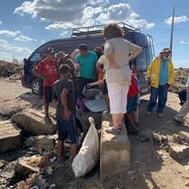 Bring donations with you, so others can benefit