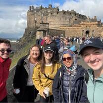Students learning from mentors during the Scotland Observation and Research Program