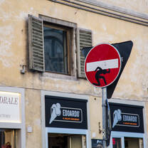 Florence Building Street Sign