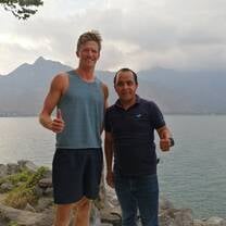 Study at the shore of wonderful Lake Atitlan
