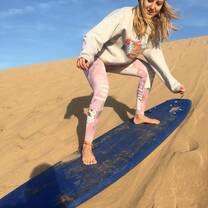 Sandboarding in Morocco