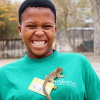 Kid and baby Squirrel