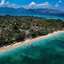 Drone shot of Gili Air