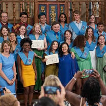 2022 Graduates of Global Higher Ed in the famous Paraninfo 