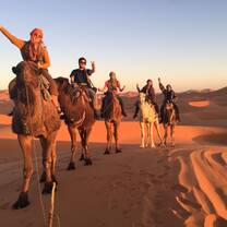Enjoying weekend trips with other volunteers