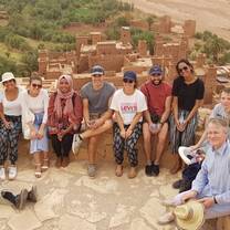 Group of students traveling in the weekend