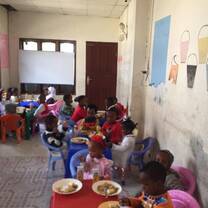 Children at Childcare having their lunch