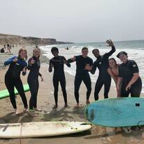 Student surf travel