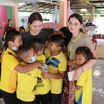 Volunteeering at the Schools and the Villages 